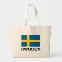 Sweden Flag Tote Bags