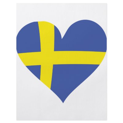 sweden heart icon personalized flyer by TomaniacLines