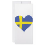 sweden heart icon rack cards