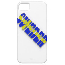 Sweden in Flag Lettering iPhone 5 Cases