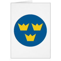 Sweden roundel greeting card