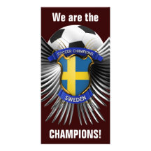 Sweden Soccer Champions Photo Greeting Card