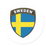Sweden Round Sticker