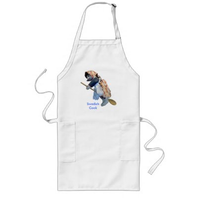 "Swedish Cook" Kitchen Witch Riding Spoon apron by TraceElements