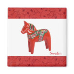 Swedish Dala Horse magnets