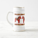 Swedish Dala Horses Christmas Stein mugs