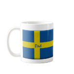 Swedish Flag: Dad  Customisable Mug