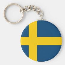 Swedish Flag Keychain