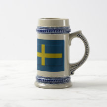 Swedish Flag Stein Coffee Mug