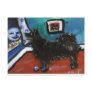 Swedish Lapphund senses smiling moon Post Cards