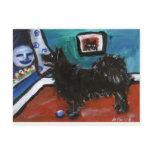 Swedish Lapphund senses smiling moon postcards