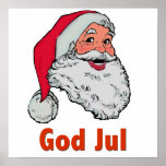Swedish/Norwegian Santa Print