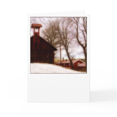Swedish old buildings Christmas card by sweden_otsi