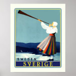 Swedish Travel Sverige Print