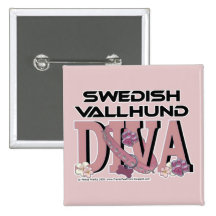 Swedish Vallhund DIVA Button