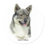 Swedish Vallhund Round Sticker