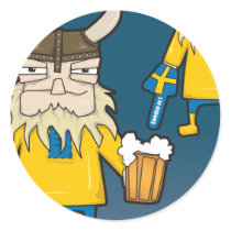 Swedish Viking Fan Sticker