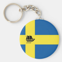 Swedish Viking Flag Keychains