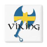 Swedish Viking Sweden flag Axe magnets