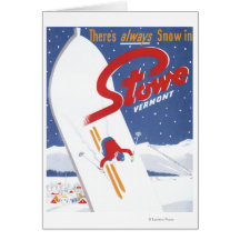 Sweeping S - There's Always Snow Promo Poster Card