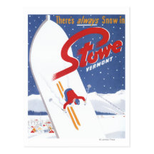 Sweeping S - There's Always Snow Promo Poster Post Card