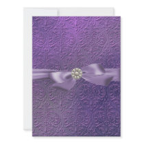 Sweet16 Bow & Damask Birthday Invite