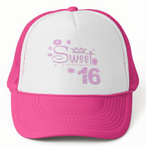 Sweet 16 and Flowers Hats