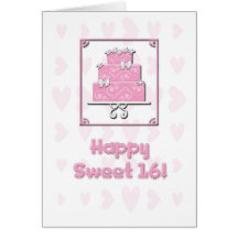 Sweet 16 Birthday Card