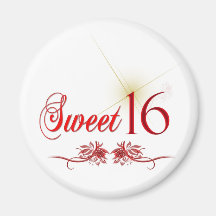 Sweet 16 Birthday Fridge Magnet