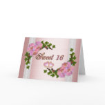 Sweet 16 Birthday party invitation orchids Cards