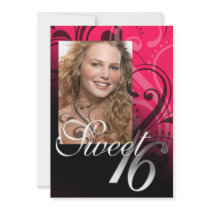 Sweet 16 Birthday Party Photo Announcement