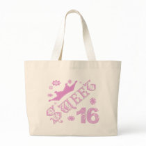 Sweet 16 Birthday With Crown Canvas Bag