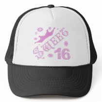 Sweet 16 Birthday With Crown Trucker Hats