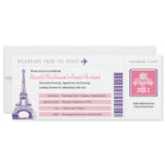 Sweet 16 Boarding Pass to Paris