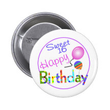 Sweet 16 buttons