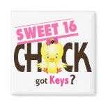 Sweet 16 Chick 1 Refrigerator Magnets