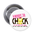 Sweet 16 Chick 3 Buttons