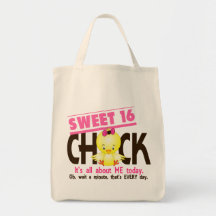 Sweet 16 Chick 3 Canvas Bags