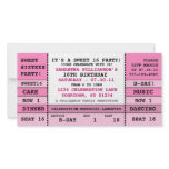 Sweet 16 Concert Ticket Invitation Photo Card photo cards