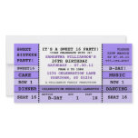 Sweet 16 Concert Ticket Invitation Photo Card photo cards