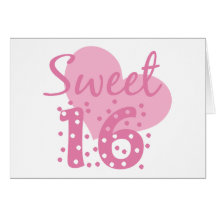 Sweet 16 Confetti Card
