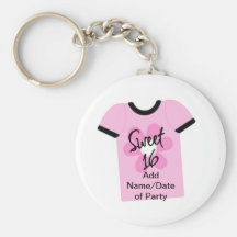 Sweet 16 Flower Power Favours,Gifts,Invites Keychain
