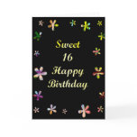 Sweet 16 Happy Birthday cards