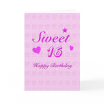 Sweet 16 Happy Birthday cards