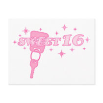 Sweet 16 Key Postcard