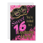 Sweet 16 Masquerade Costume Party invitations