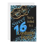 Sweet 16 Masquerade Costume Party invitations