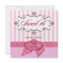 Sweet 16 - Personalised Birthday Party Invitations