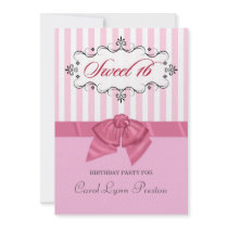 Sweet 16 - Personalised Birthday Party Invitations