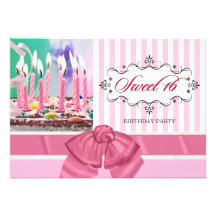 Sweet 16 - Personalised Birthday Party Invitations